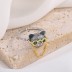 Vintage Doctor Cat Chain Open Rings 70400101