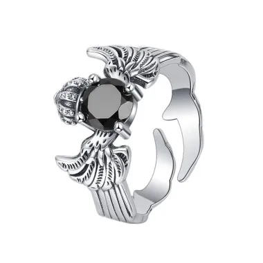 Punk Zirconia Wing Crown Toe Rings 70400109