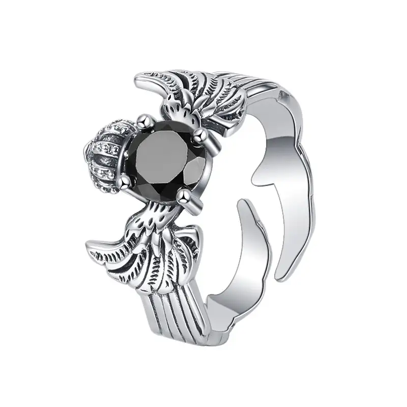 Punk Zirconia Wing Crown Toe Rings 70400109