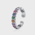 Vintage Rainbow Zirconia Scales Toe Rings 70400122