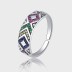 Rainbow Zirconia Evil Eye Toe Rings 70400132