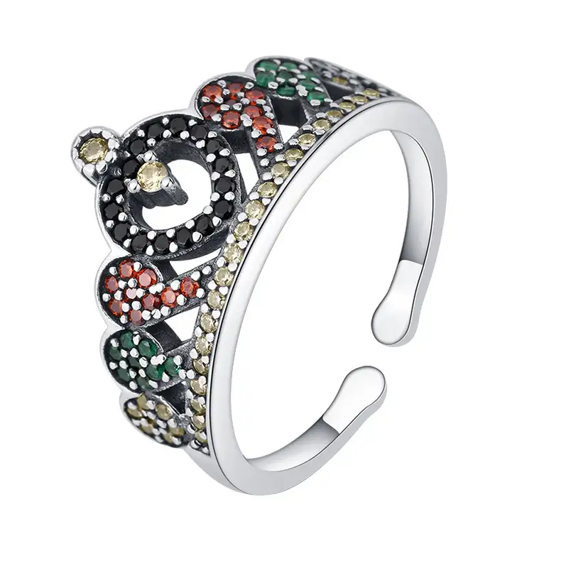 Vintage Zirconia Crown Toe Rings 70400134