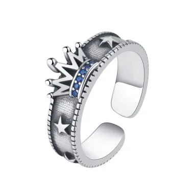 Vintage Zirconia Star Crown Toe Rings 70400136
