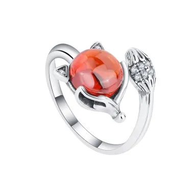 Vintage Ethnic Zirconia Fox Rings 70400139