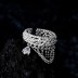 Vintage Hiphop Zirconia Tassel Toe Rings 70400144