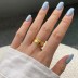 Stylish Irregular Curved Toe Ring 70400174