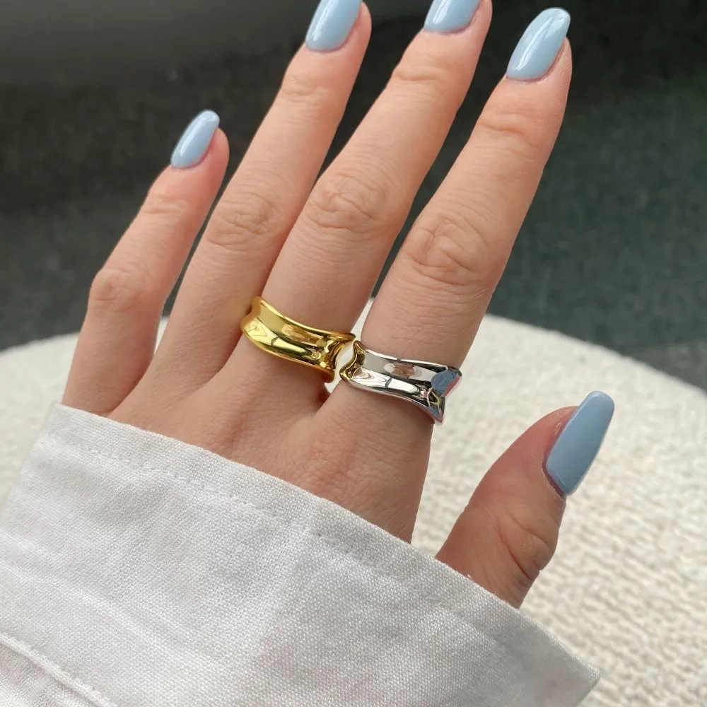 Stylish Irregular Curved Toe Ring 70400174 - image1