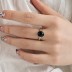 Punk Vintage Black Agate Toe Ring 70400177