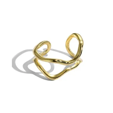Punk Curved Lines Toe Ring 70400179