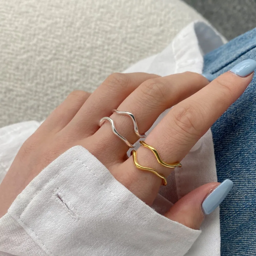 Punk Curved Lines Toe Ring 70400179 - image1