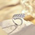 Irregular Shiny Zirconia Toe Ring 70400180