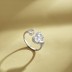 Double Heart Zirconia Toe Ring 70400182