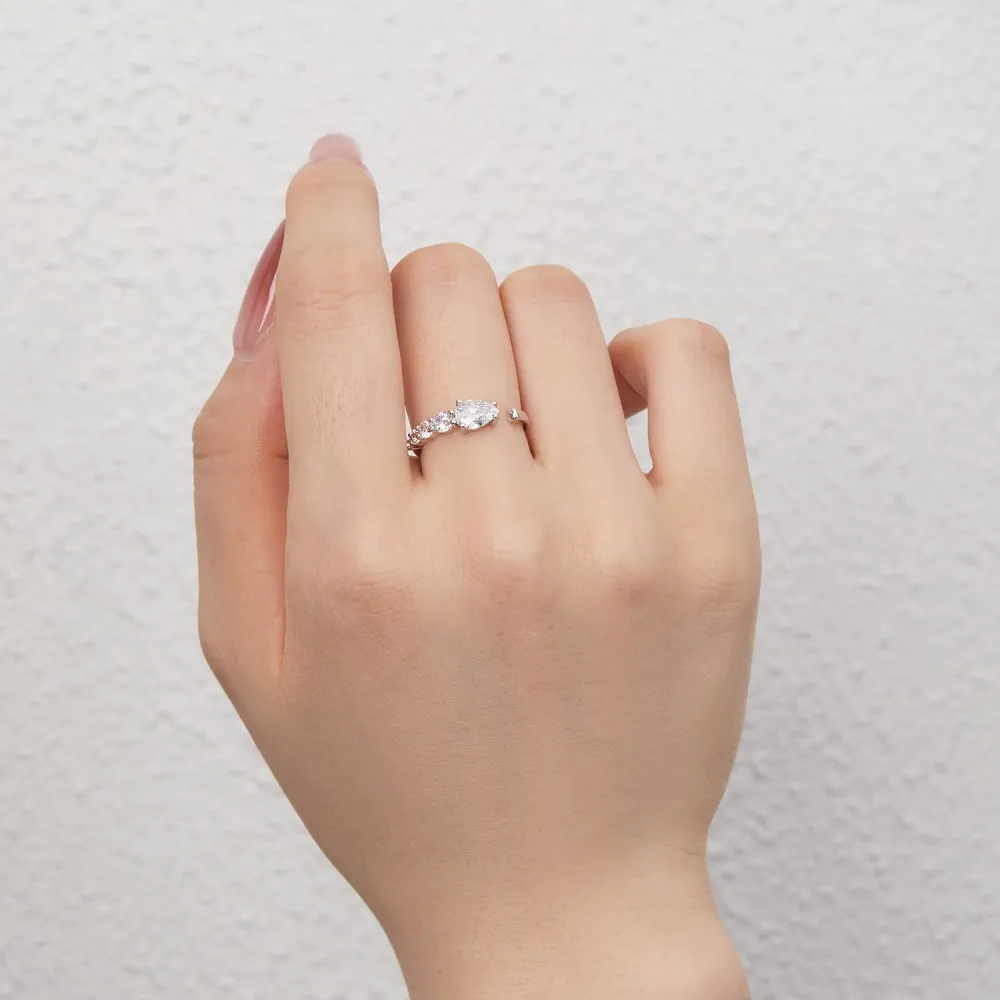 Unique Pear Zirconia Toe Ring 70400184 - image2