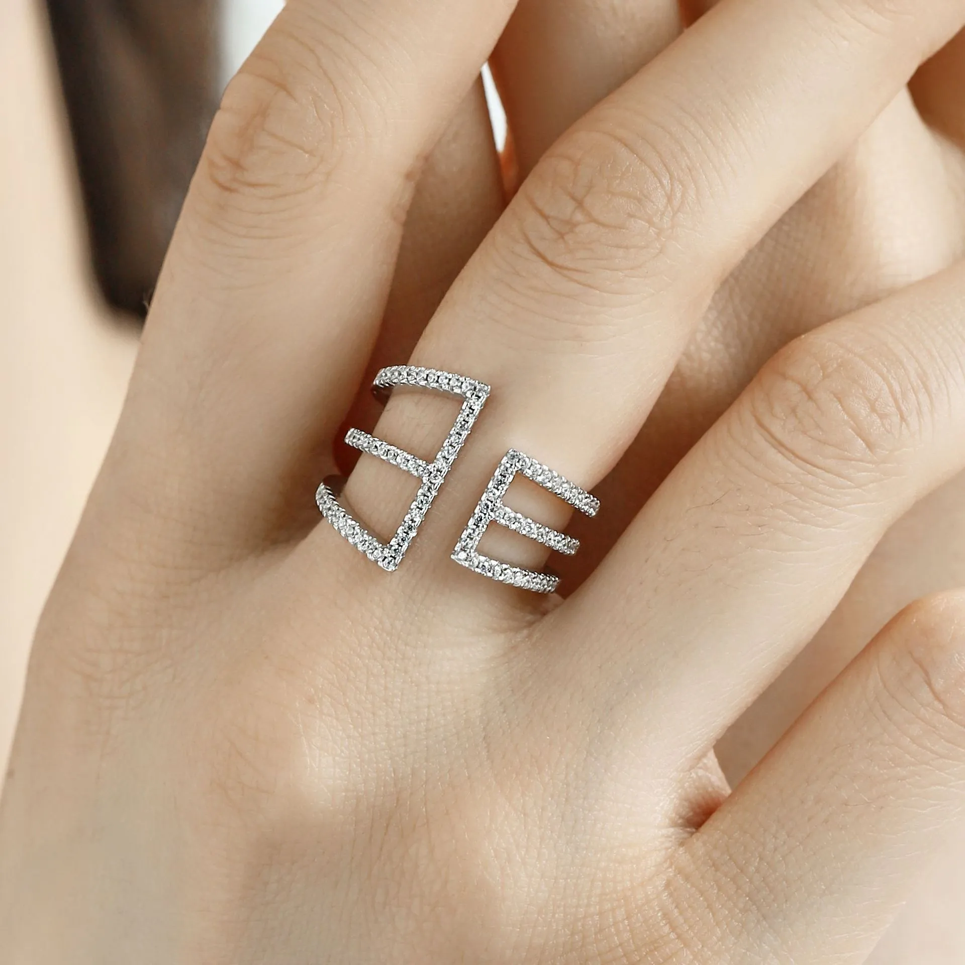 Punk Parallel Zirconia Toe Ring 70400185 - image2
