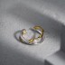Stylish Twisted Lines Pearl Toe Ring 70400187