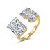 Sparkle 8A Raden Cut Zirconia Toe Ring 70400188