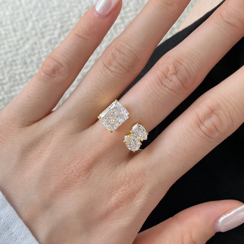 Sparkle 8A Raden Cut Zirconia Toe Ring 70400188 - image1