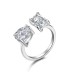 8A Ice Flower Cut Zirconia Toe Ring 70400191