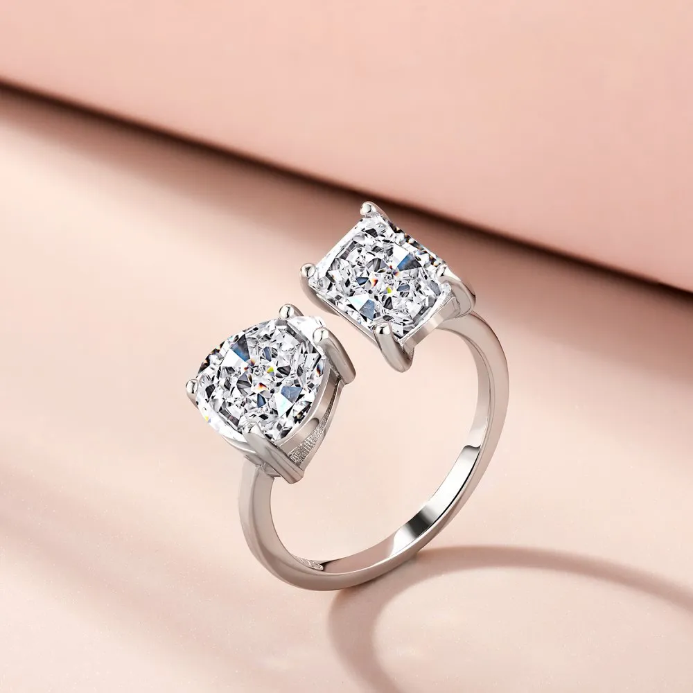8A Ice Flower Cut Zirconia Toe Ring 70400191 - image1