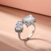 8A Ice Flower Cut Zirconia Toe Ring 70400192