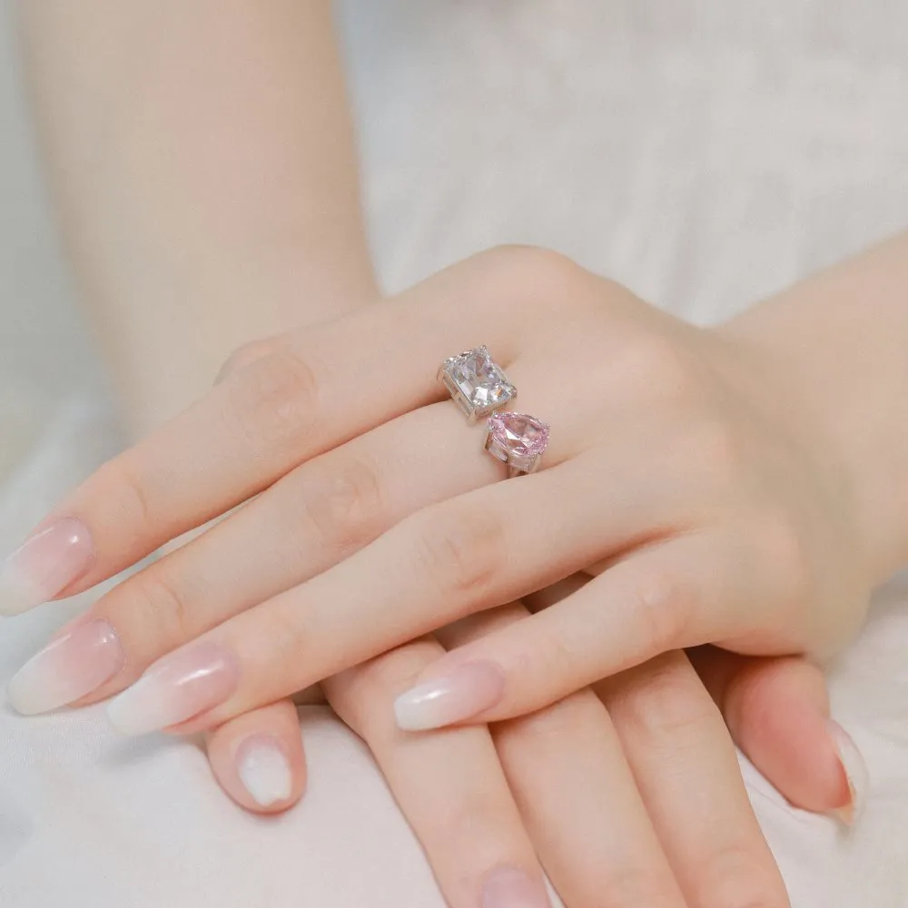8A Ice Flower Cut Zirconia Toe Ring 70400192 - image2