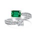 Spiral Emerald Zirconia Toe Ring 70400193