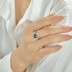 Spiral Emerald Zirconia Toe Ring 70400193