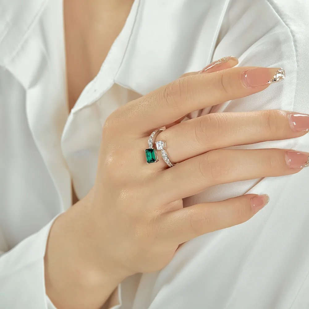 Spiral Emerald Zirconia Toe Ring 70400193 - image1