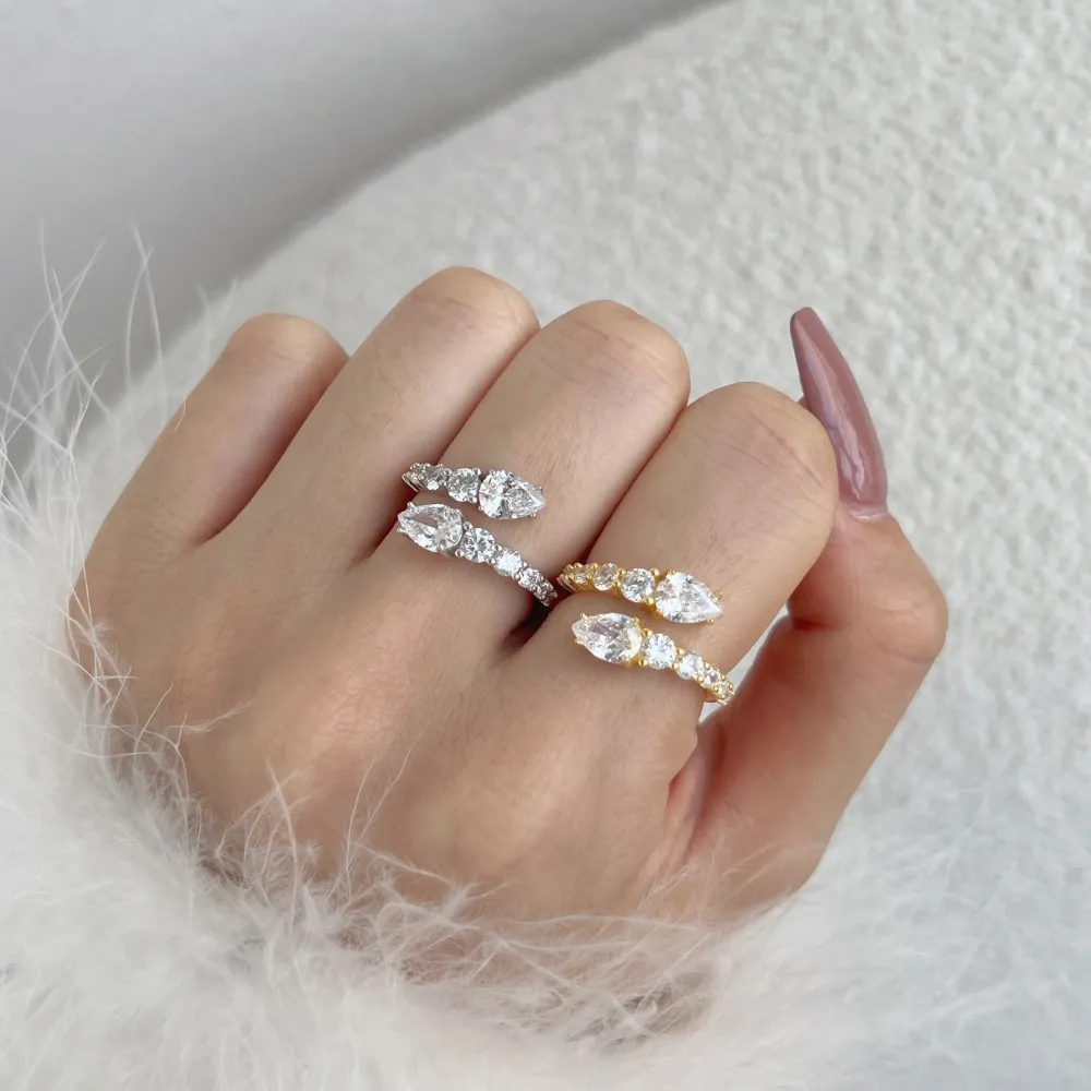 Luxury Pear Zirconia Toe Ring 70400194 - image4