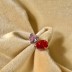 Luxury Pink Heart Pear Zirconia Toe Ring 70400196