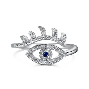 Shiny Evil Eye Zirconia Toe Ring 70400197