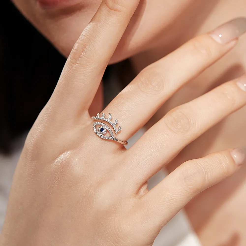Shiny Evil Eye Zirconia Toe Ring 70400197 - image2