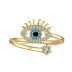 Unique Evil Eye Zirconia Toe Ring 70400200