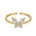 Vintage Butterfly Zirconia Toe Ring 70400203