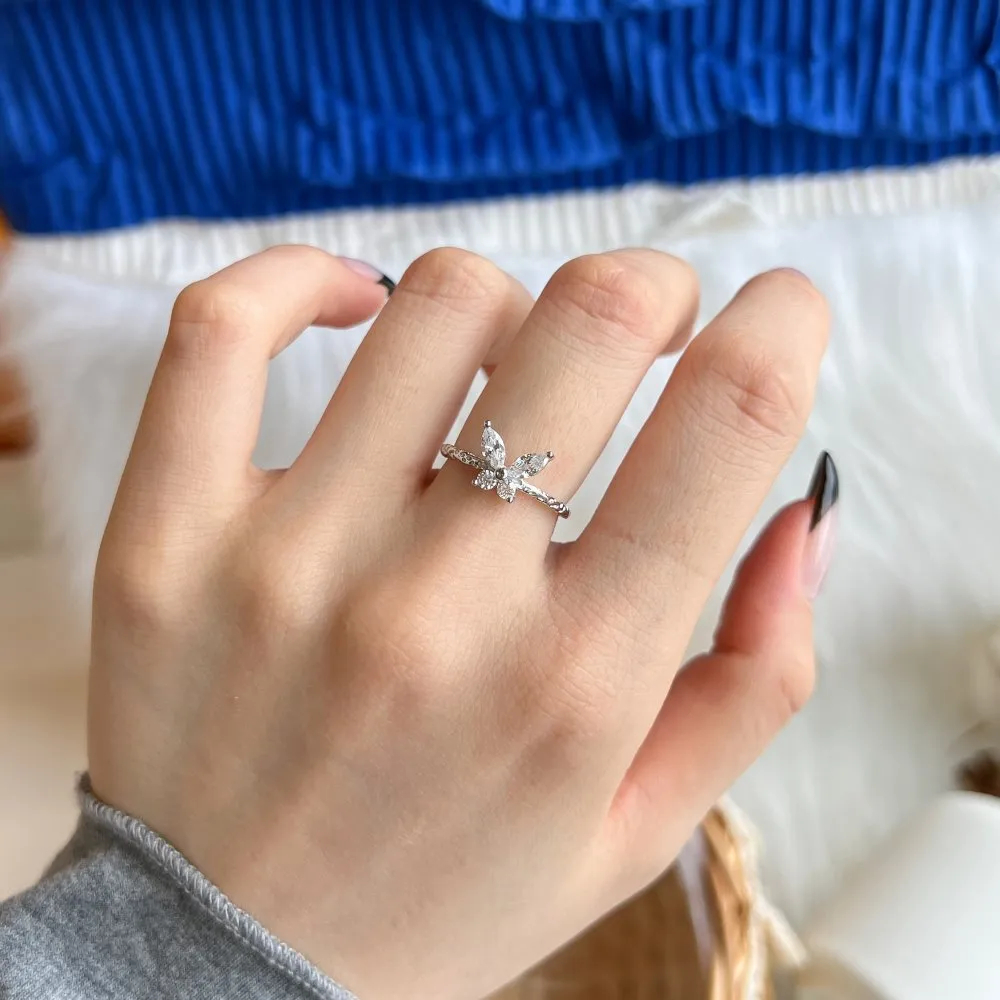 Vintage Butterfly Zirconia Toe Ring 70400203 - image2