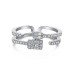 Stylish Shiny Zirconia Toe Ring 70400204