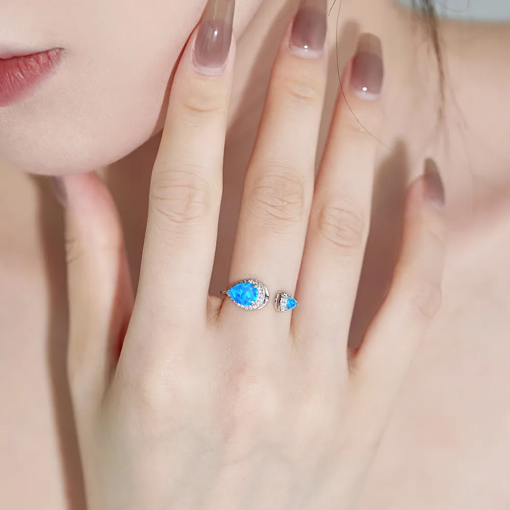 Waterdrop Lab Opal Zirconia Toe Ring 70400205 - image1