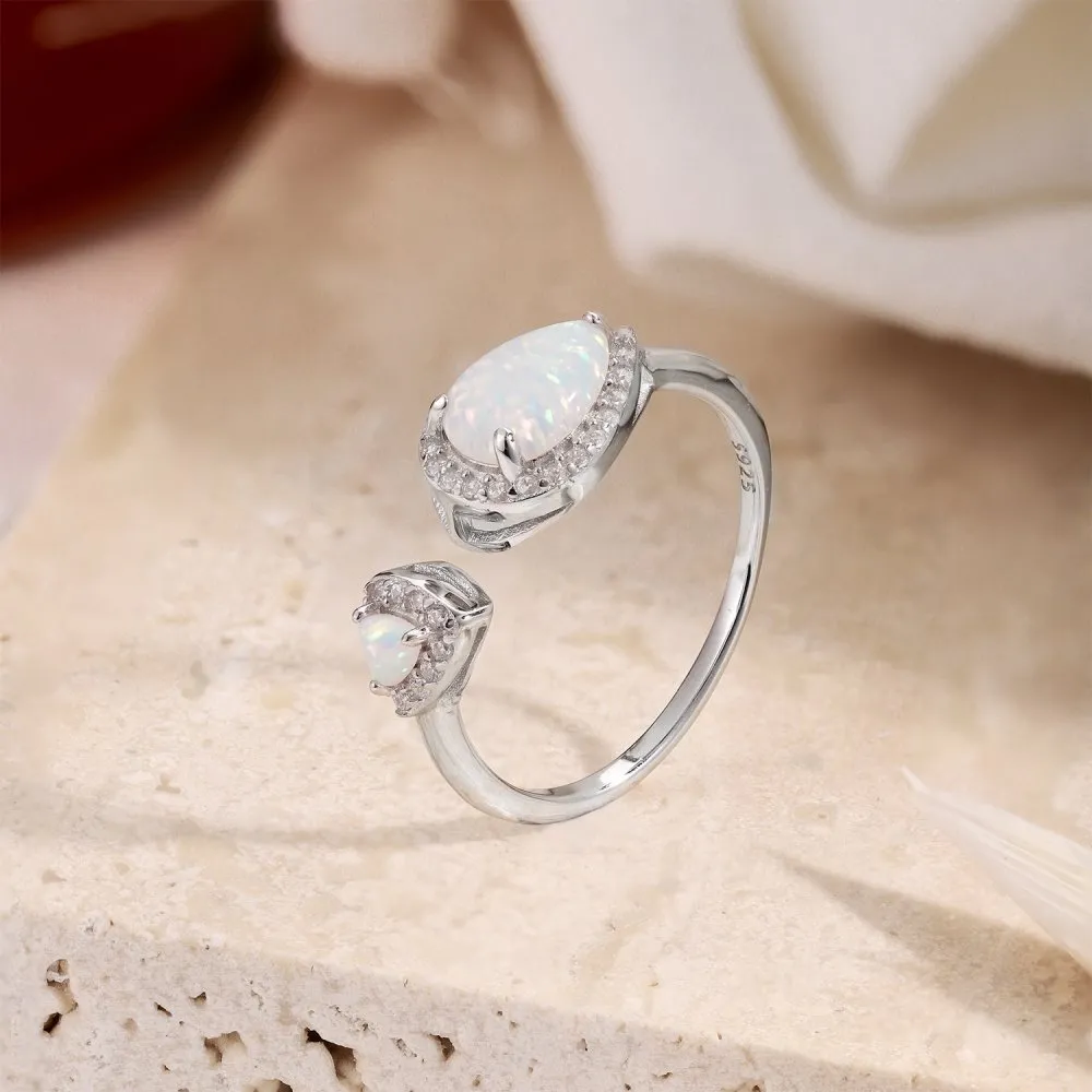 Waterdrop Lab Opal Zirconia Toe Ring 70400205 - image2