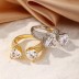 Luxury Double Heart Zirconia Toe Ring 70400206