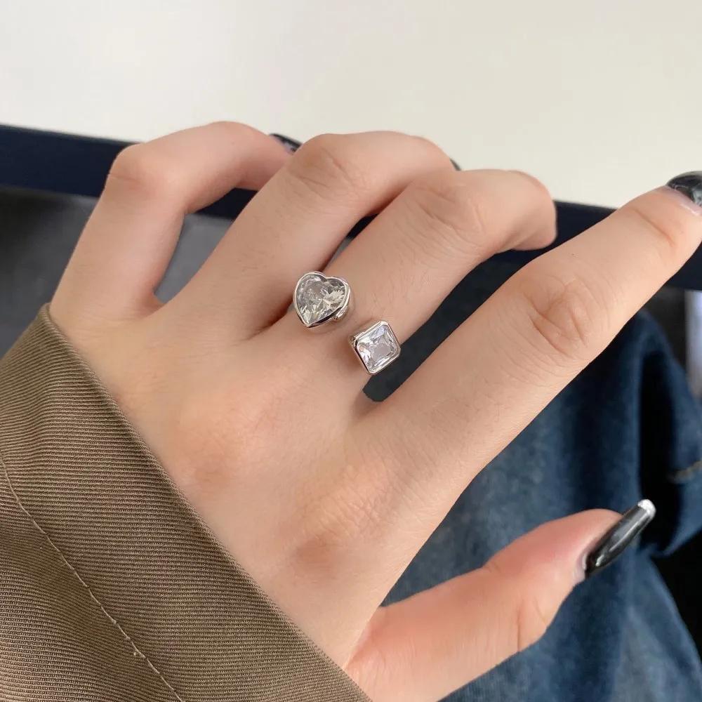Luxury Square Heart Zirconia Toe Ring 70400207 - image1