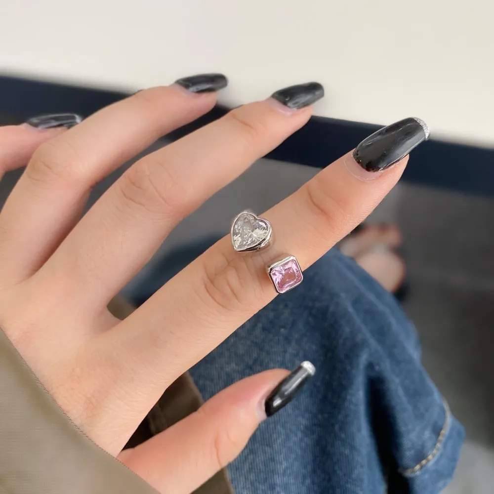 Luxury Square Heart Zirconia Toe Ring 70400207 - image2