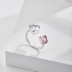 Luxury Square Heart Zirconia Toe Ring 70400207