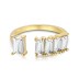 Elegant Rectangle Candy Zirconia Toe Ring 70400209