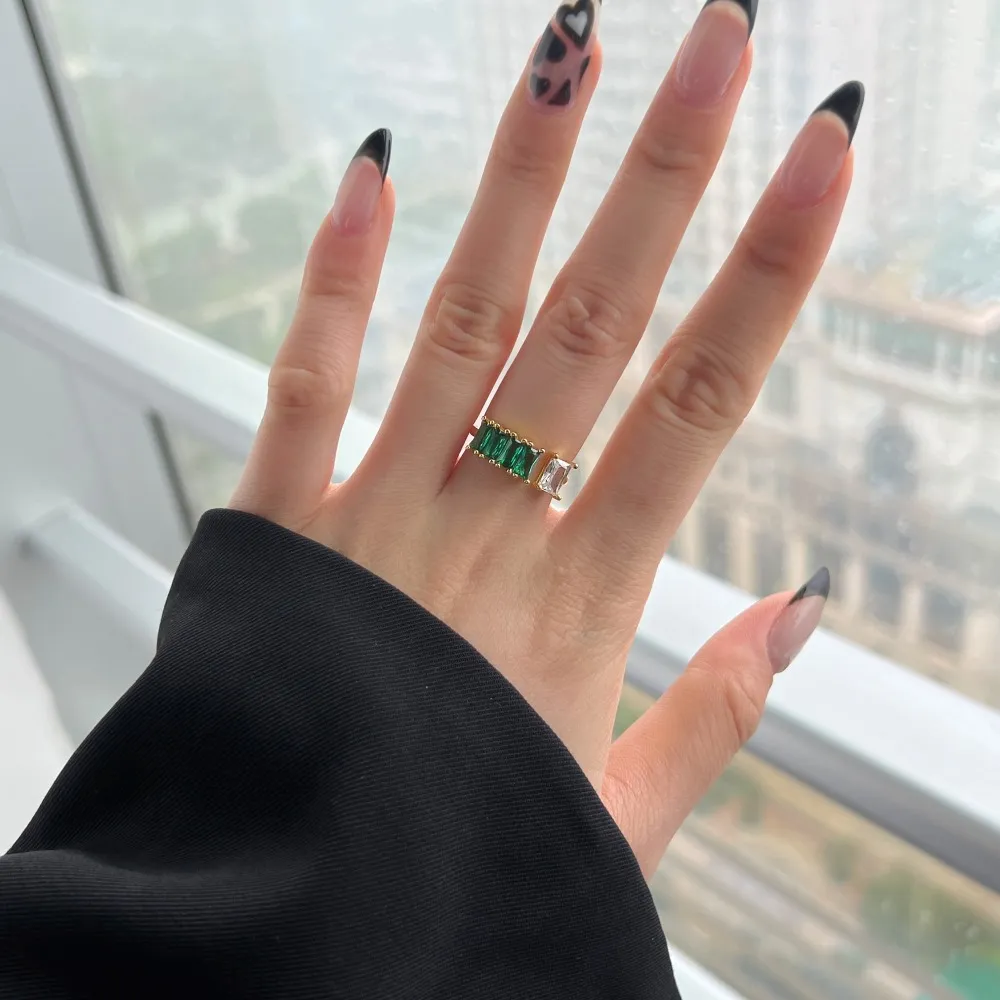 Elegant Rectangle Candy Zirconia Toe Ring 70400209 - image3
