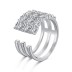 Luxury Rolling Zirconia Toe Ring 70400210