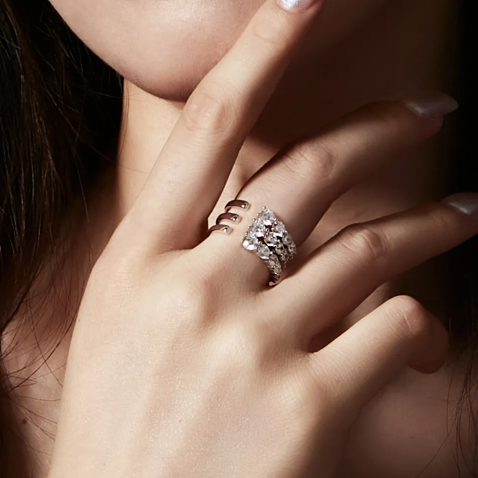 Luxury Rolling Zirconia Toe Ring 70400210 - image1