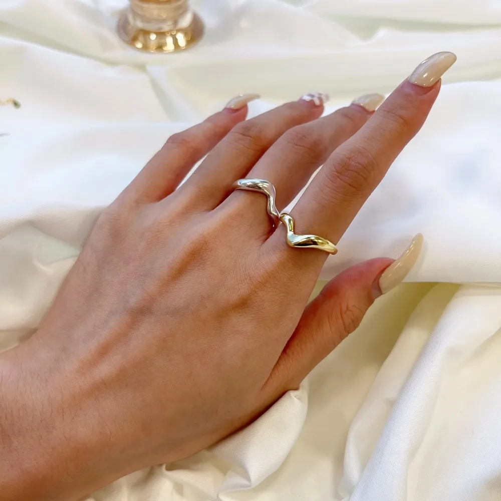 Stylish Twisted Lines Stackable Toe Ring 70400214 - image2
