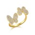 Elegant Butterfly Zirconia Toe Ring 70400215