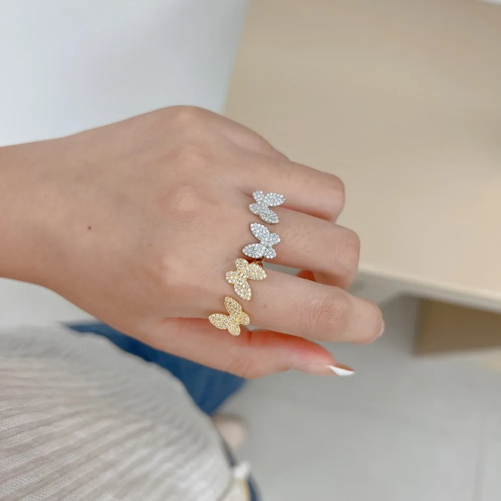 Elegant Butterfly Zirconia Toe Ring 70400215 - image2