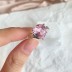 Luxury Pink Heart Zirconia Toe Ring 70400217